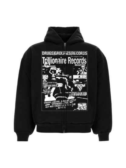 GROUPIE ZIP UP (DISTRESSED)