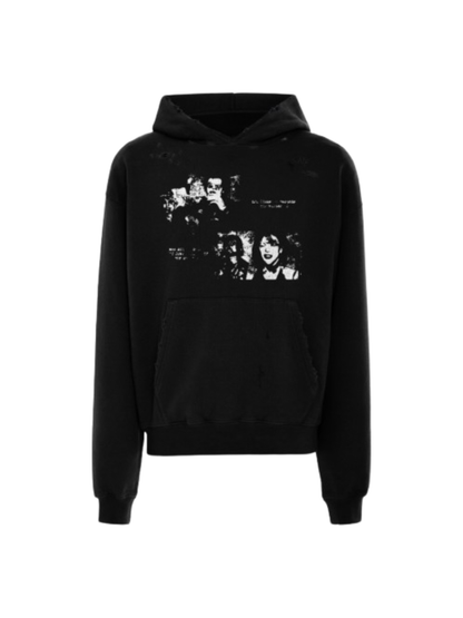 LOVE KILLS HOODIE (DISTRESSED)